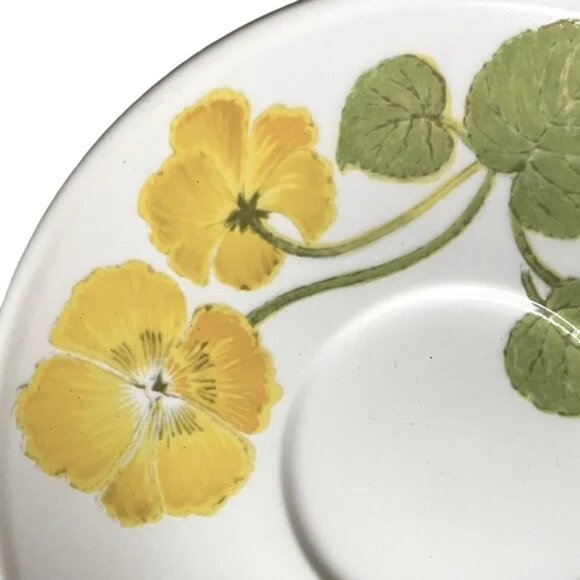 Vtg NORITAKE Japan "Flower Time" Pattern Cup and Saucer Yellow Floral China EUC - Picture 12 of 12